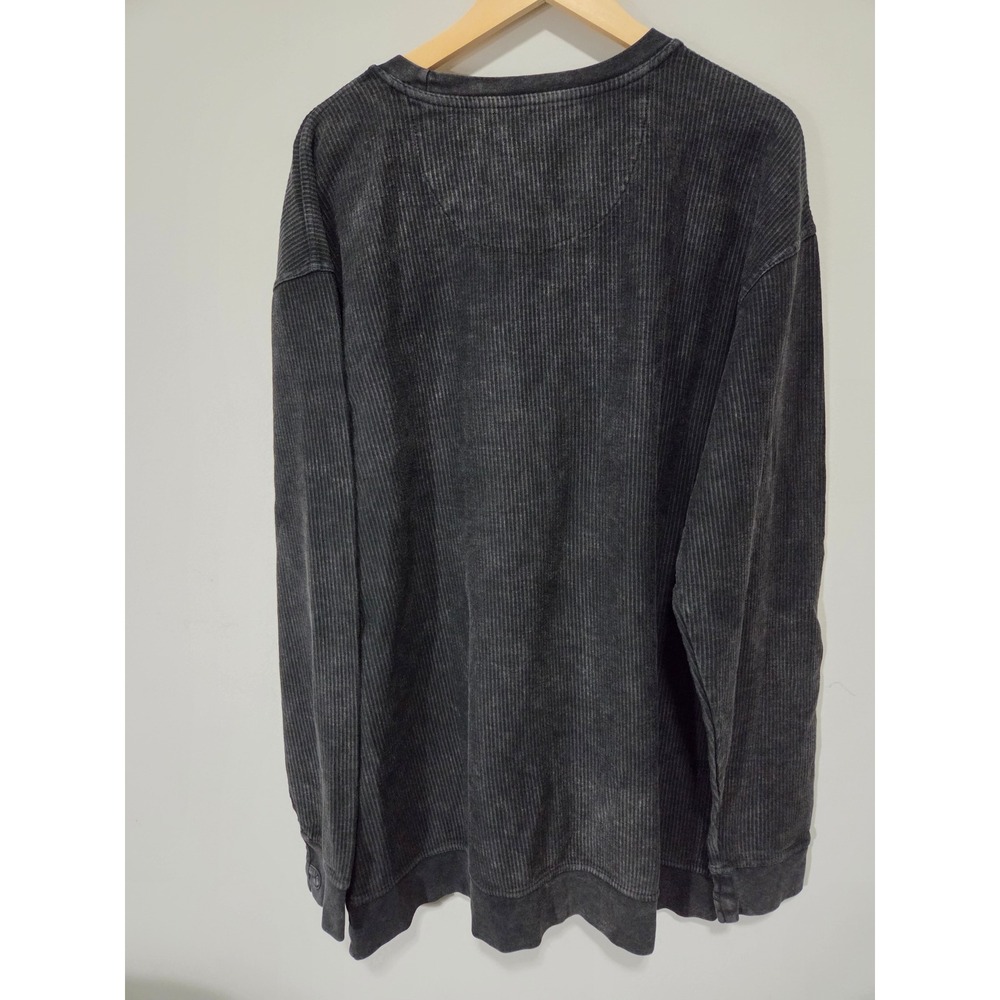 Southern Bliss Co Ribbed Graphic Sweatshirt Gray Mineral Wash XXL Nice Friends - Picture 3 of 6